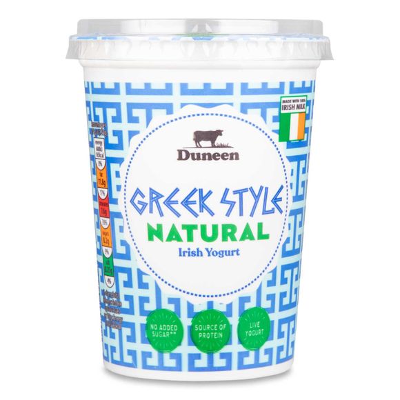 Greek Style Natural Irish Yogurt 500g Duneen